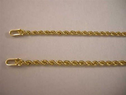 Picture of #GROPE1.5MM 14K Yellow Gold 1.5 mm Rope Chain