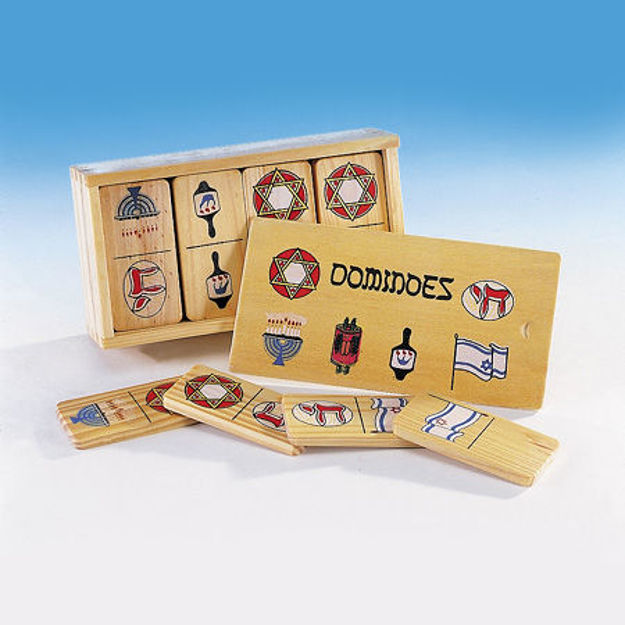 Picture of #305 Judaic Wood Dominoes