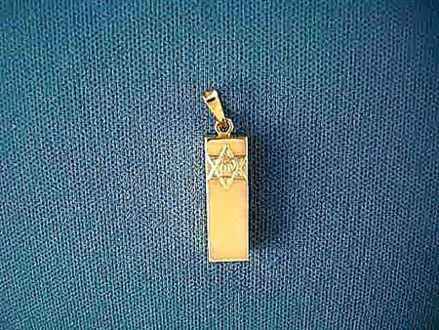 Picture of #G511 Lustrous Mezuzah Charm