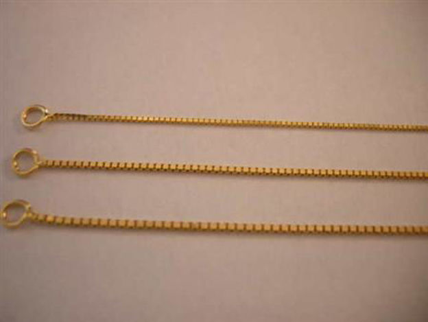 Picture of #GMEDBOX 14K Yellow Gold Medium Box Chain