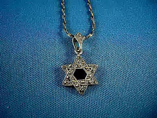 Picture of #S726 Marcasite Star of David