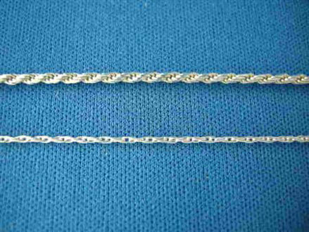 Picture of Sterling Silver D/C Rope 1.5mm Chain