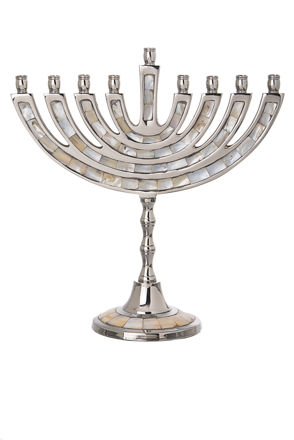 Picture of #11535 Mother of Pearl Menorah