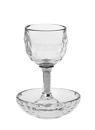 Picture of #1137 Kiddush Cup Crystal with tray