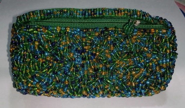 Picture of #B604-02 Cylinder Beaded purse small