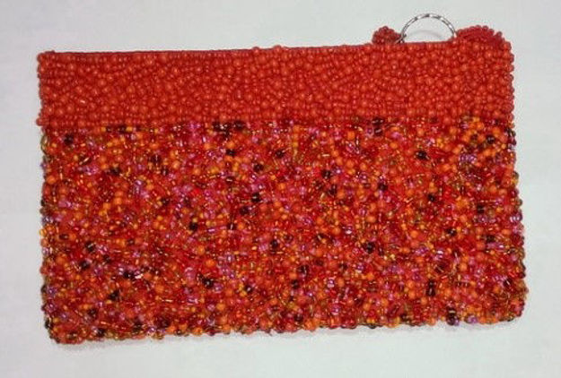 Picture of #B605-12 Beaded Purse Large
