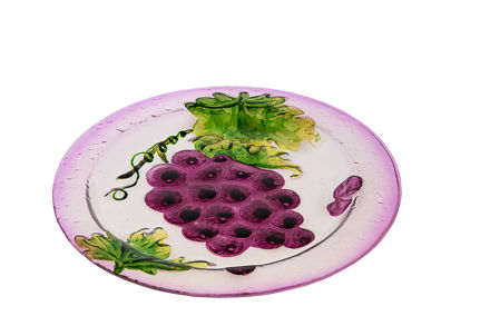 Picture of #829-B Glass Plate Round Grape