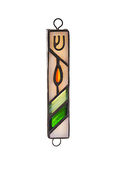 Picture of #121 Stained Glass Brown/Green and Tan