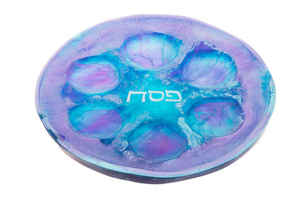 Picture of C833-S Resin Blueberry Ocean Seder Plate