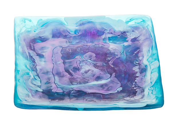Picture of #c833-M Resin Blueberry Ocean Matza Plate
