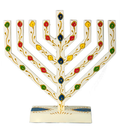 Picture of #254- V shaped colored menorah