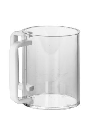 Picture of #7072-W Wash Cup Lucite White handles