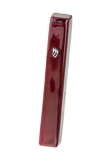 Picture of #4850-R Mezuzah Red Large Enamel