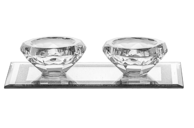 Picture of 682 Candle Stick Crystal and Silver for Tealight