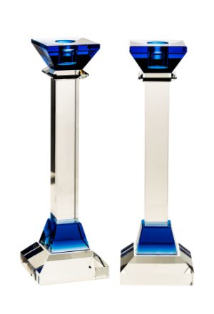 Picture of Crystal Candle Stick Blue