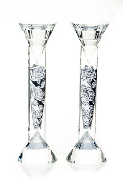 Picture of Crystal & Sterling Candlestick discontinued