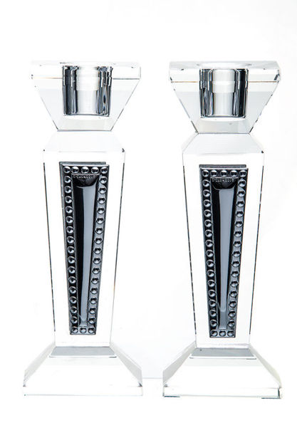 Picture of Crystal & Sterling Candlestick