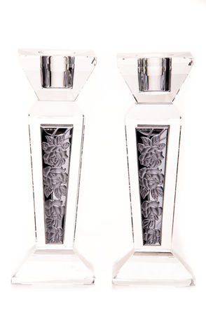 Picture of Crystal & Sterling Candlestick