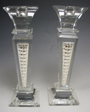 Picture of Crystal & Sterling Candlestick