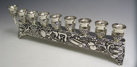 Picture of #1719 Silver Plated Menorah