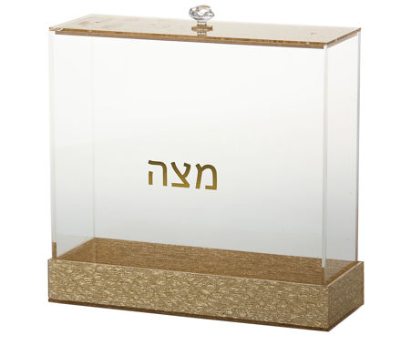 Picture of #1886-G Matzah holder Lucite Gold