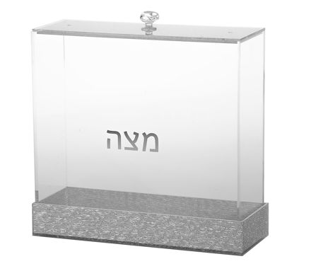 Picture of #1886-S Matzah Holder Silver Lucite