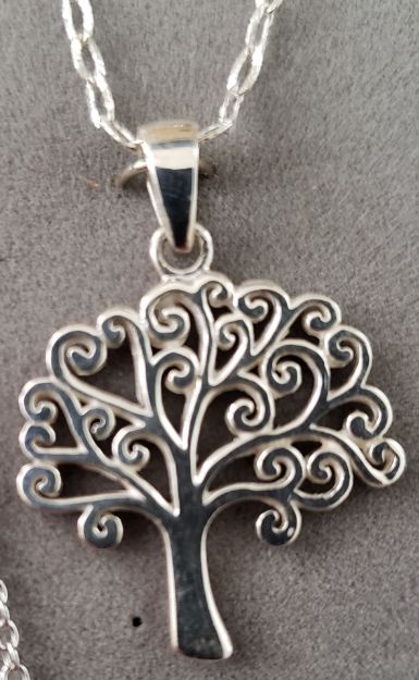 Picture of S677 High Polished Tree of Life Sterling Silver