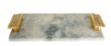 Picture of #1486 Marble Challah board with Gold Handle