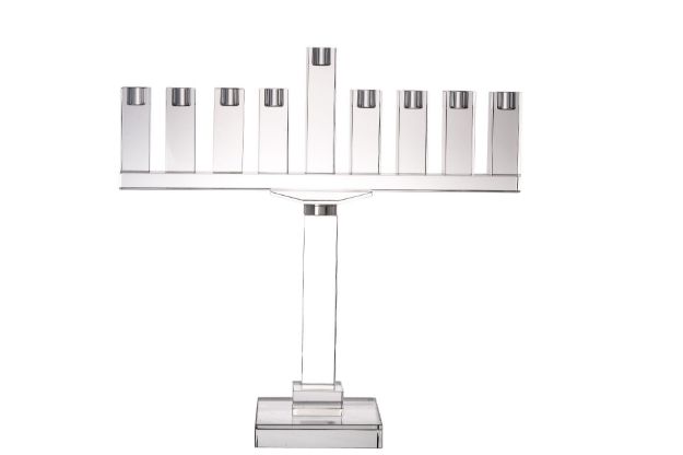 Picture of #16378-C Crystal Menorah Large Size 