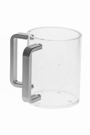 Picture of 7074-SM Wash Cup Lucite with Silver Matt Handles