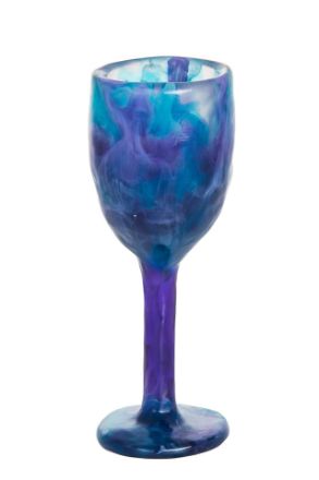 Picture of 6308-B Kiddush Cup Blue Haze  Resin