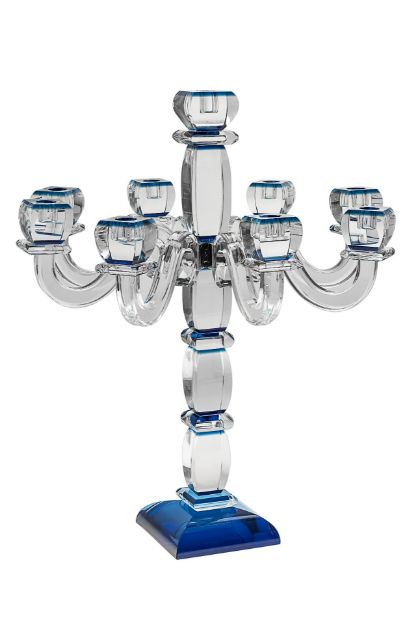 Picture of 16422 Candelabra Crystal with blue accent