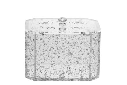 Picture of 1633-FS Ethro Box Lucite Silver Flakes