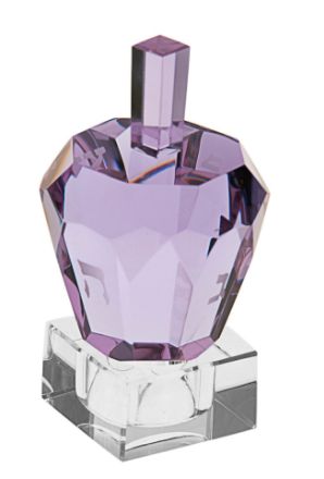 Picture of 518-L Diamond Solitaire Lavender Crystal Dreidel