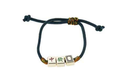 Picture of #417 Mah Jongg Tile Rope Bracelet