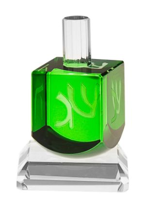 Picture of #502 Crystal dreidel Green