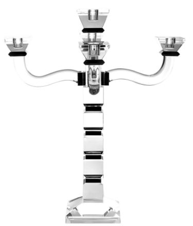 Picture of 169-BLK-5 Candelabra Crystal with Black , 5 arms - 