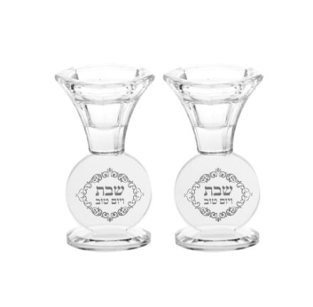 Picture of 676 Candle Sticks Crystal Clear Engraved