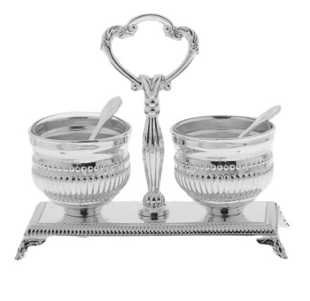Picture of 3001 Salt and Pepper with handle silver plated