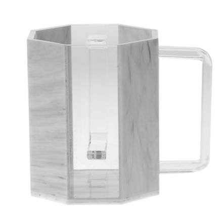 Picture of 7073-M Wash Cup Lucite Marbel Hexagon -
