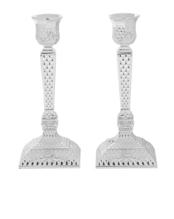 Picture of 2498 Candlestick silver Plated  Diamond