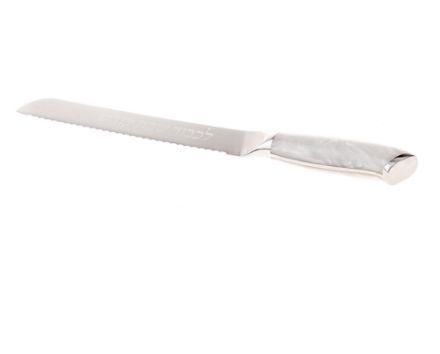 Picture of #1690 Challah Knife with white handle 