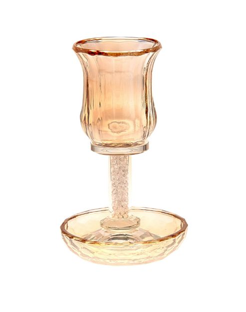 Picture of 1139-A  Kiddush Cup Crystal Amber