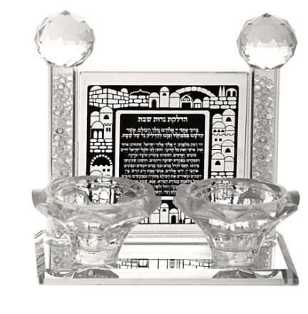 Picture of #685-B  Candle blessing Crystal Black for tealight 