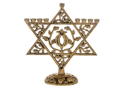 Picture of #209-G Menorah Star Gold