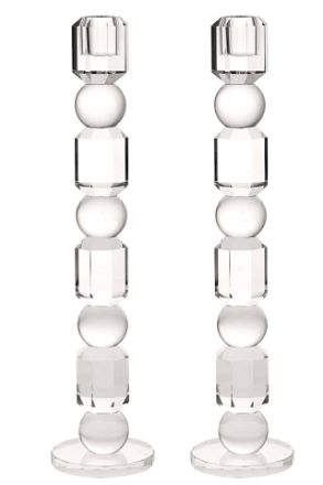 Picture of 695C-L Crystal Candle Stick clear Large 